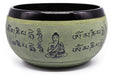 Bol Chantant Tibétain Aluminium Bouddha Vert 550g