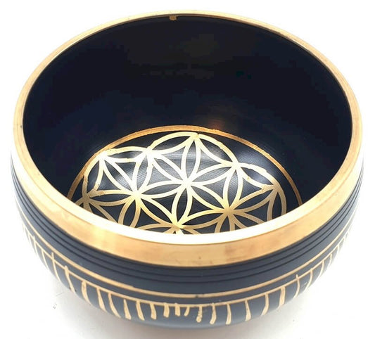 Bol Chantant Aluminium Fleur de Vie 12cm