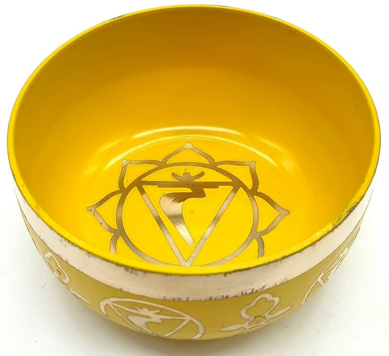 Bol Chantant Aluminium Chakra Plexus Solaire 12cm