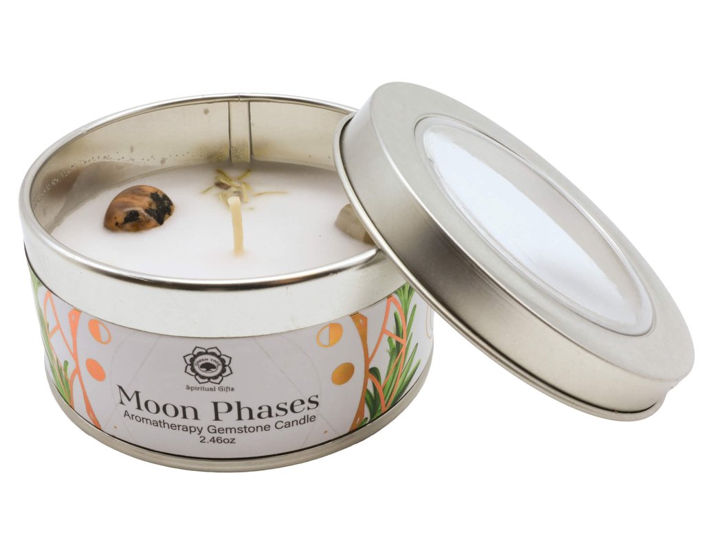 Bougie Green Tree 'Phases de la Lune' Pierre de Lune + Ylang Ylang