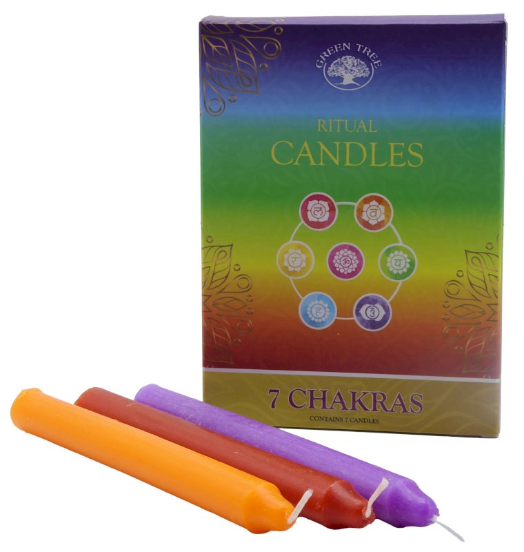Bougies Rituel 7 Chakras - 7pcs