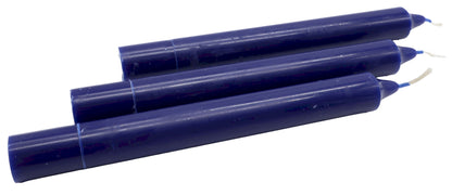 Bougie Teintée dans la Masse 22cm — Lot de 12 — Bleu Marin