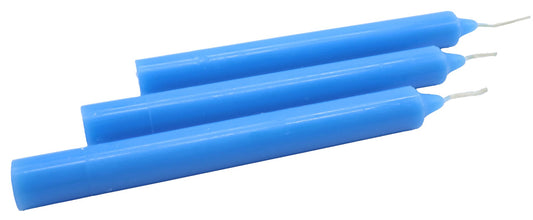 Bougie Teintée Masse 22cm - Bleu Pastel - 12pcs
