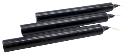 Bougie Teintée dans la Masse 22cm — Lot de 12 — Noir