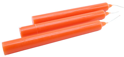 Bougie Teintée dans la Masse 22cm — Lot de 12 — Orange