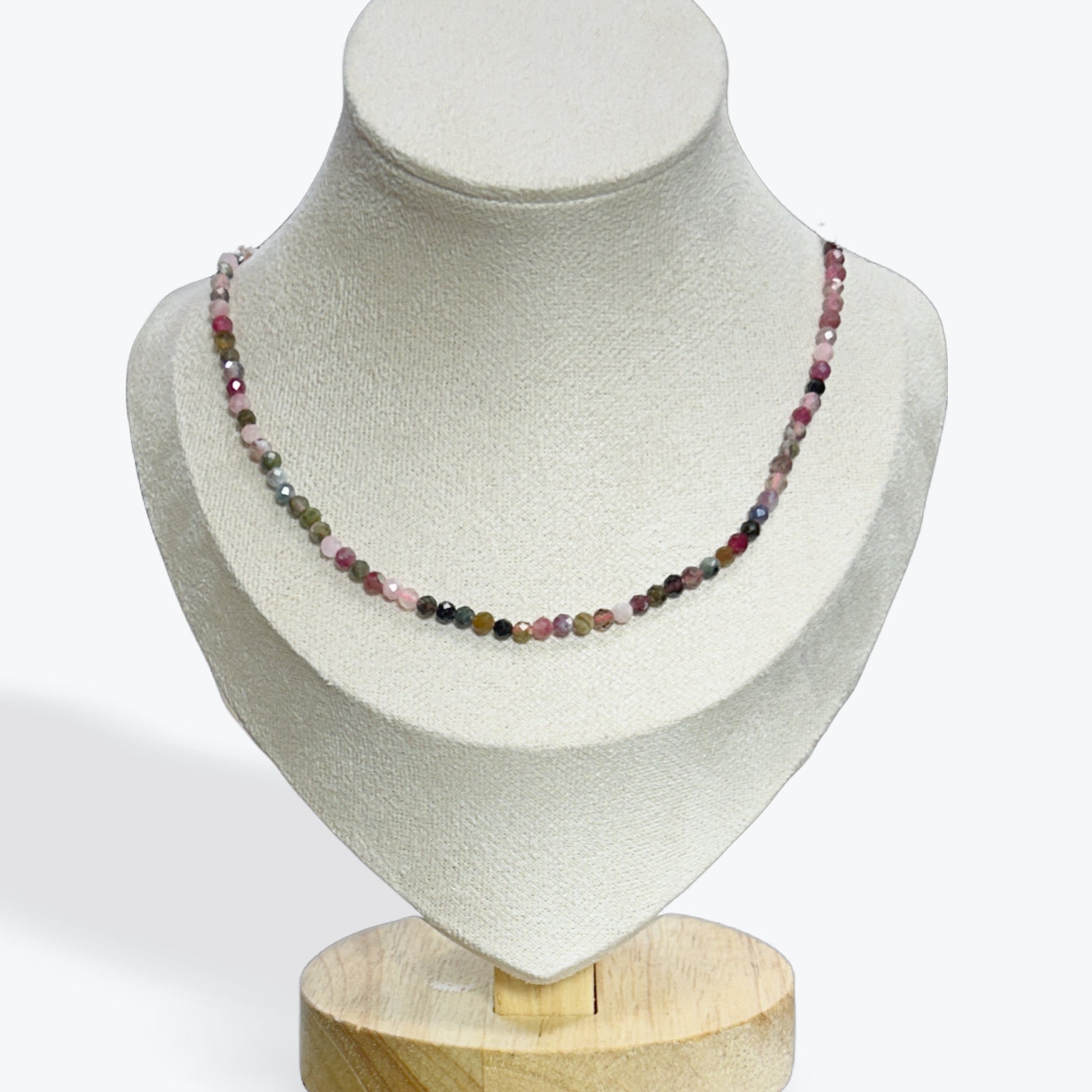 Collier Tourmaline multicolore facetté