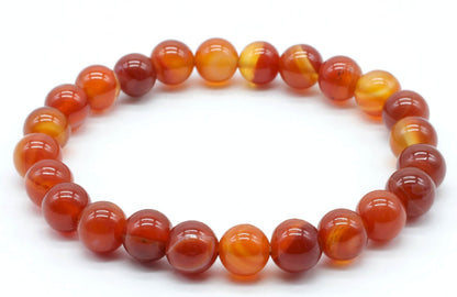 Bracelet Cornaline Rubanée
