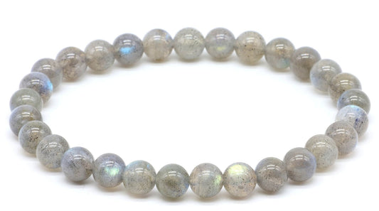 Bracelet 'AA' Labradorite perles 6mm
