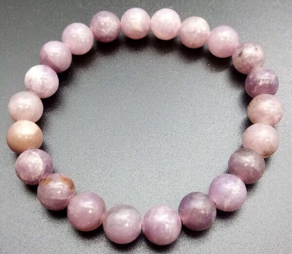 Bracelet Lepidolite perles 8mm