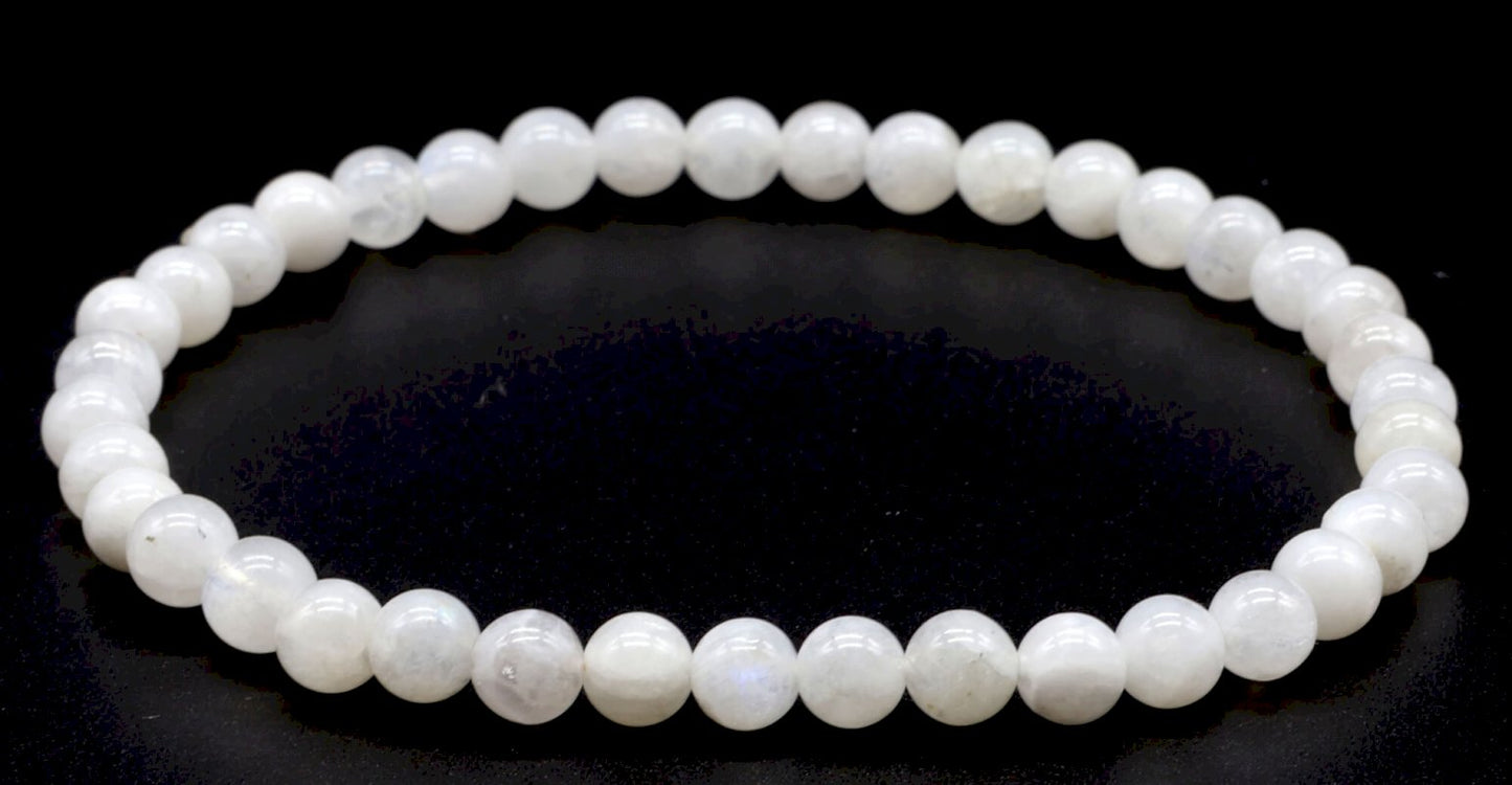 Bracelet Pierre de Lune blanche 'AA'