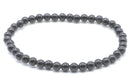 Bracelet Obsidienne Noire Dorée