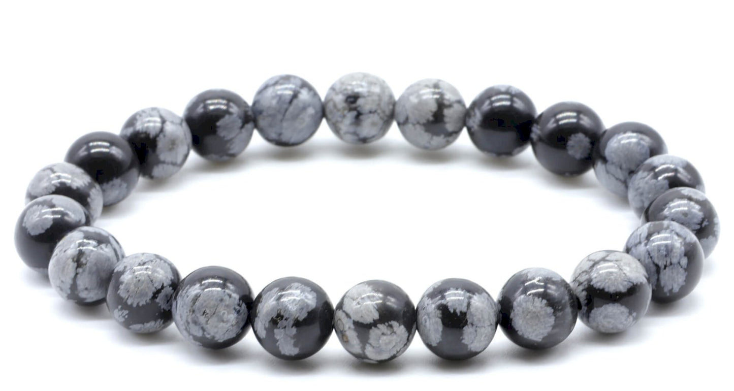 Bracelet Obsidienne Neige