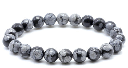 Bracelet Obsidienne Neige