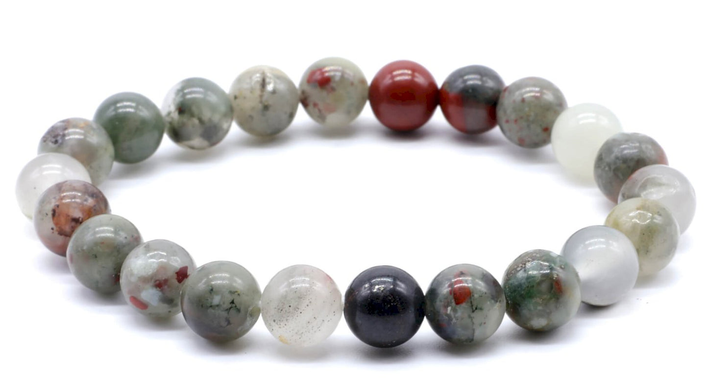 Bracelet Jaspe Héliotrope Africaine