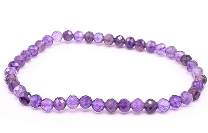 Bracelet Améthyste perles facettées