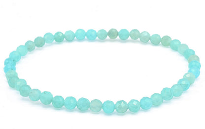 Bracelet Amazonite 'AA' perles facettées