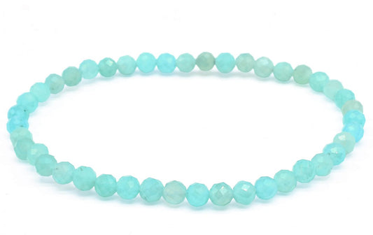 Bracelet Amazonite 'AA' perles facettées