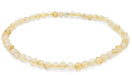 Bracelet Citrine perles facettées 4mm