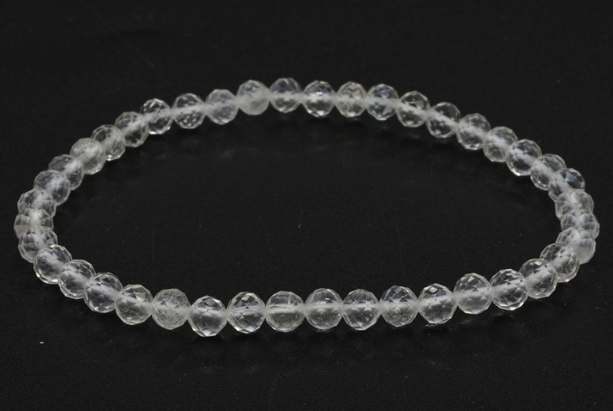 Bracelet Cristal de Roche perles facettées