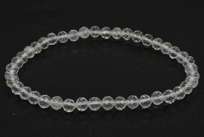Bracelet Cristal de Roche perles facettées