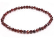 Bracelet Grenat perles facettées