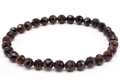 Bracelet Grenat perles facettées