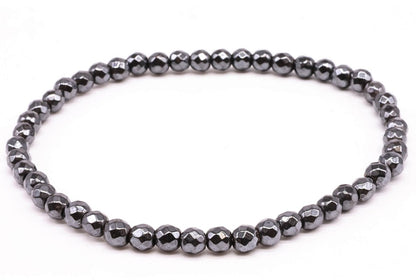 Bracelet Hématite perles facettées