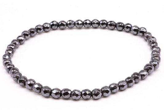 Bracelet Hématite perles facettées