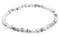 Bracelet Howlite perles facettées