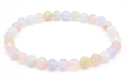 Bracelet Morganite perles facettées