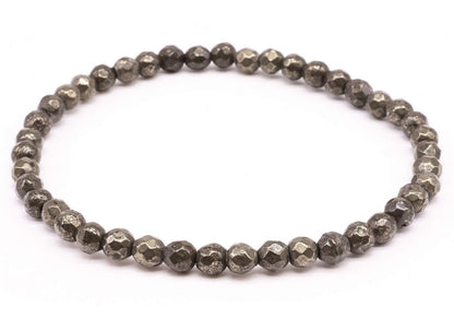 Bracelet Pyrite perles facettées