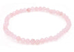 Bracelet Quartz Rose perles facettées