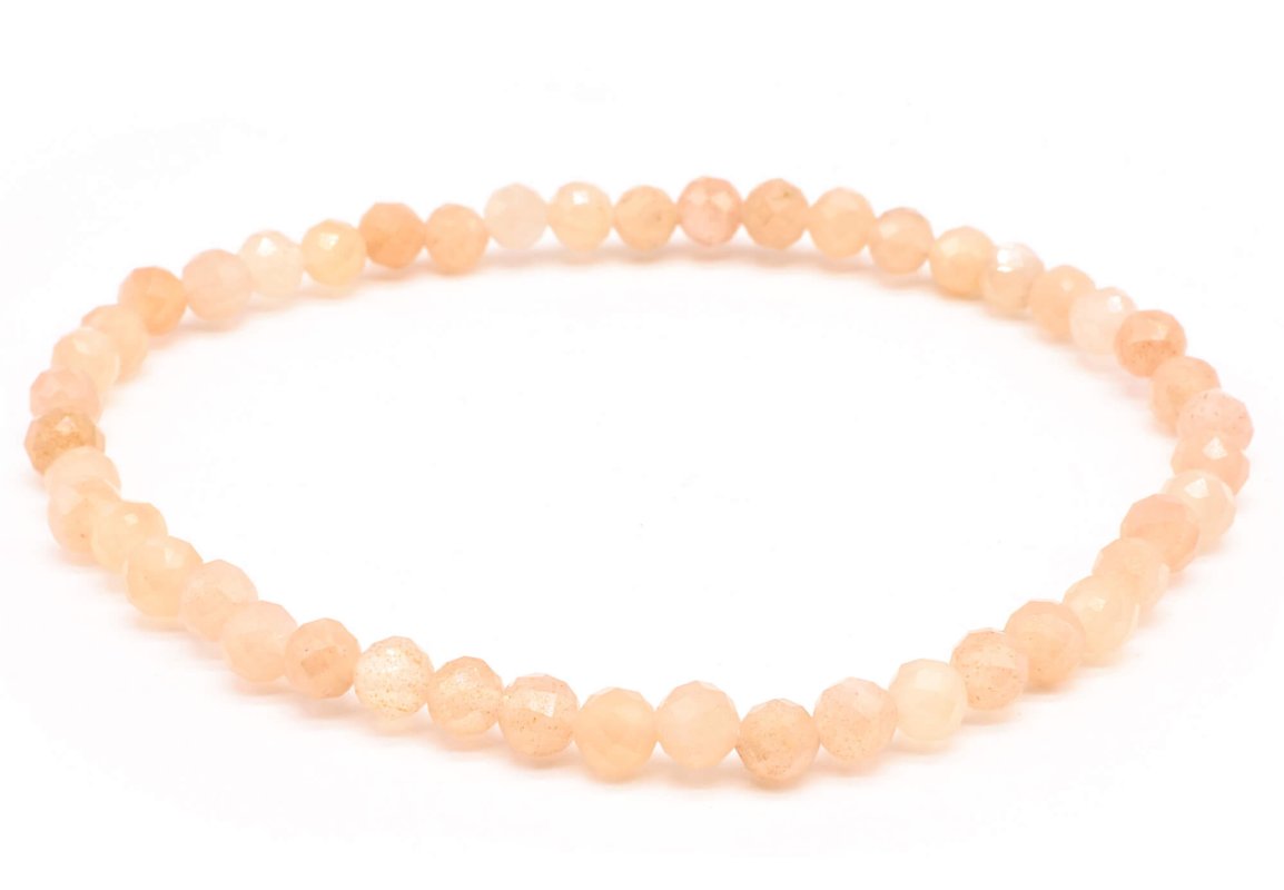 Bracelet Pierre de Soleil perles facettées