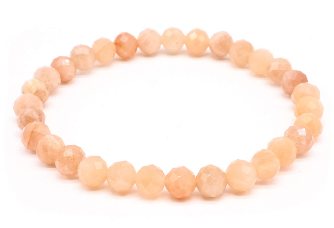 Bracelet Pierre de Soleil perles facettées