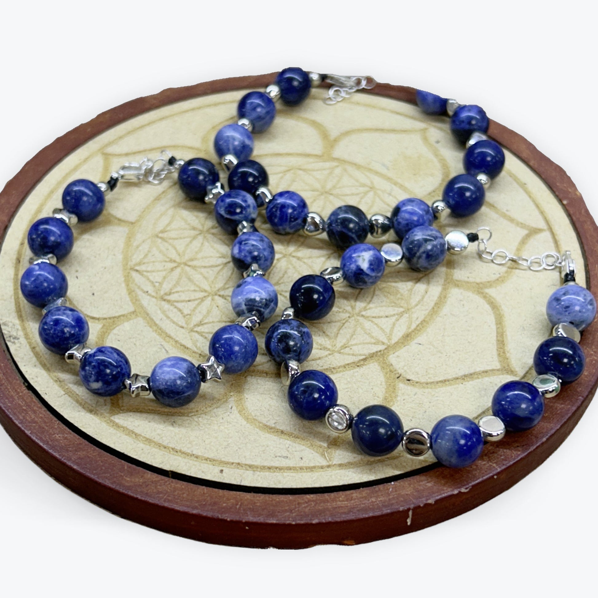 Bracelet Sodalite 10mm Avec Apprêt