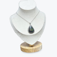 Pendentif Opale Noir en argent 925 - 5