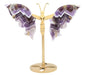 Papillon Améthyste sur socle 14cm