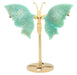 Papillon Amazonite Extra sur socle 14cm