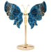 Papillon Apatite sur socle 14cm