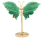 Papillon Aventurine Verte sur socle 14cm