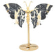 Papillon Jaspe Zèbre sur socle 14cm