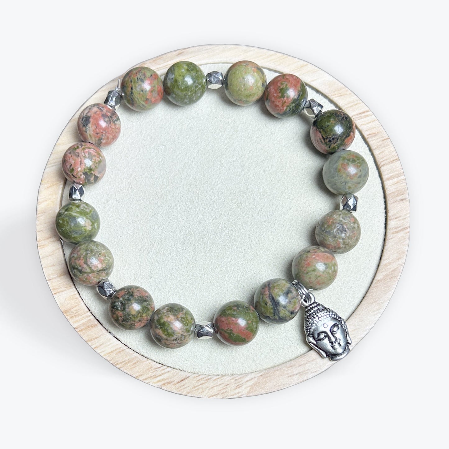 Bracelet Unakite 10mm Avec Apprêts - 2