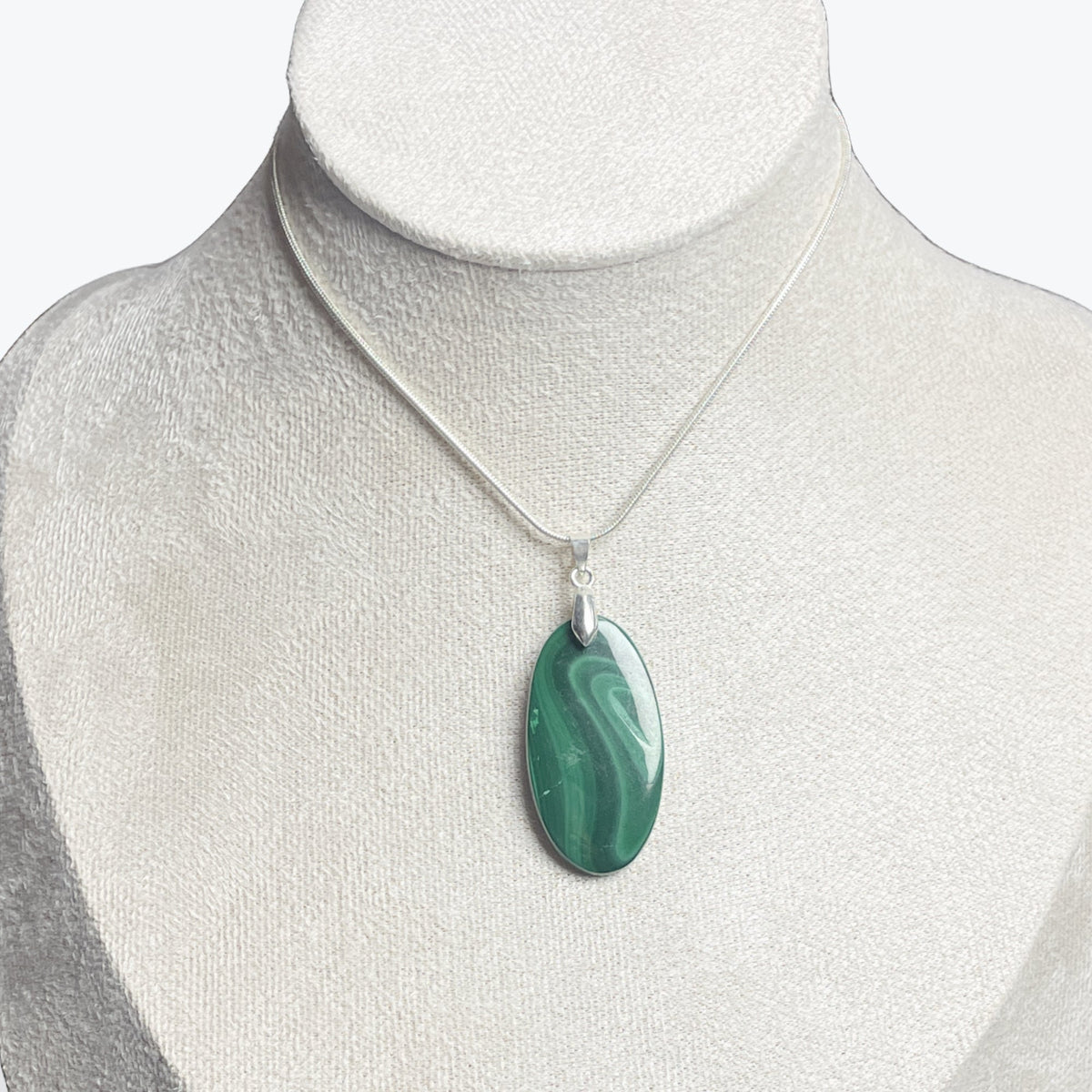 Pendentif Malachite Cabochon