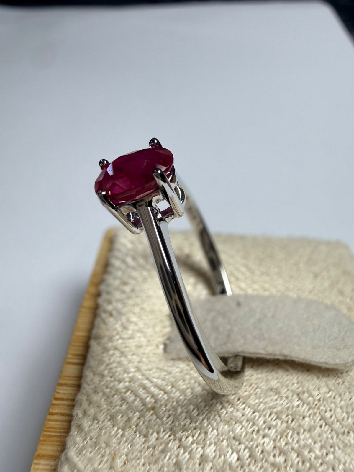 Bague en Rubis Naturel – Argent 925 – provenance Birmanie