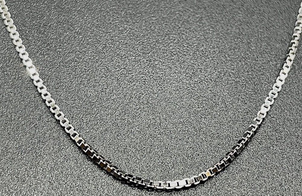 Chaîne Argent 925 Carrés 0.8mm 45cm