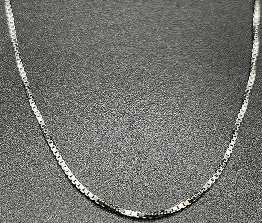 Chaîne Argent 925 Hexagones 0.75mm 45cm