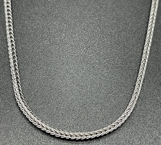 Chaîne Argent 925 'Fox Tail' 1.1mm 45cm