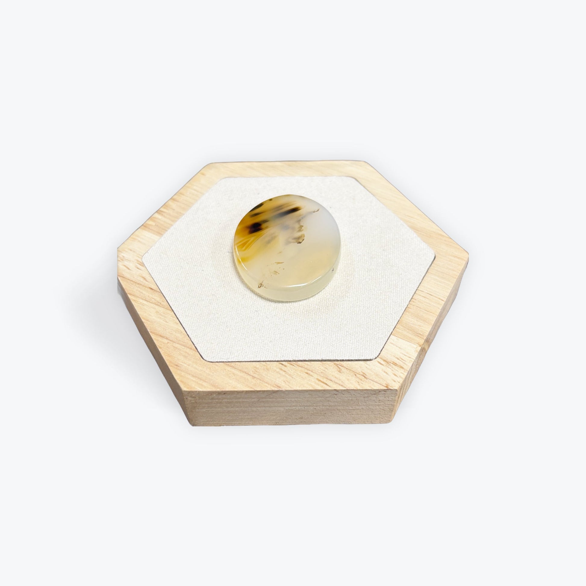 cabochon agate fleur