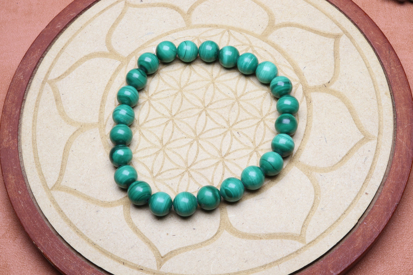 Bracelet en Malachite - Transformation et Guérison 8mm