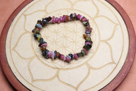 Bracelet Tourmaline Multicolore
